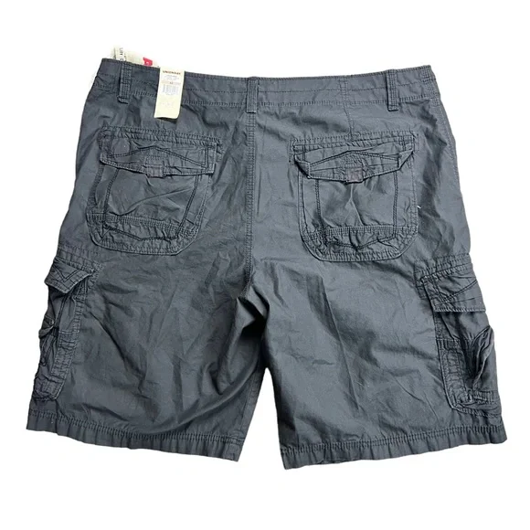 Unionbay NEW grey men’s cargo shorts 100% cotton SZ 42 - Picture 3 of 4